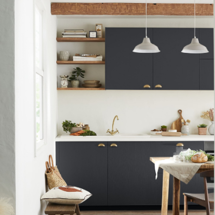Acheter Double-porte pour meuble d'angle bleu , L30xH70cm SYLVE pour cuisine Faktum | RYK 4